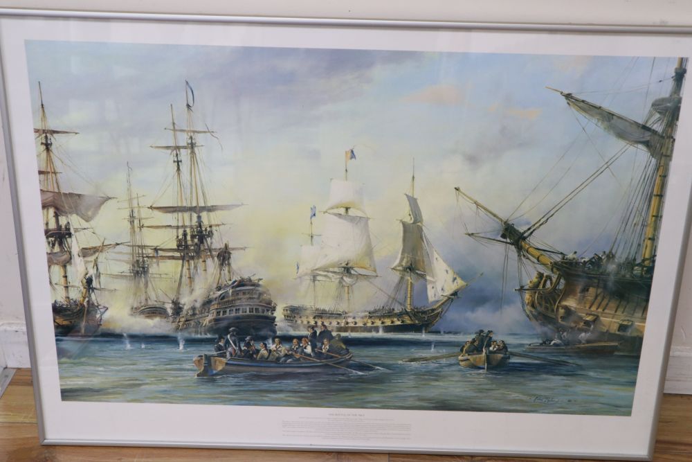 Robert Taylor (1945-1997), a group of assorted limited edition prints including two signed by Lord Mount Batten of Burma, HMS Cavalier